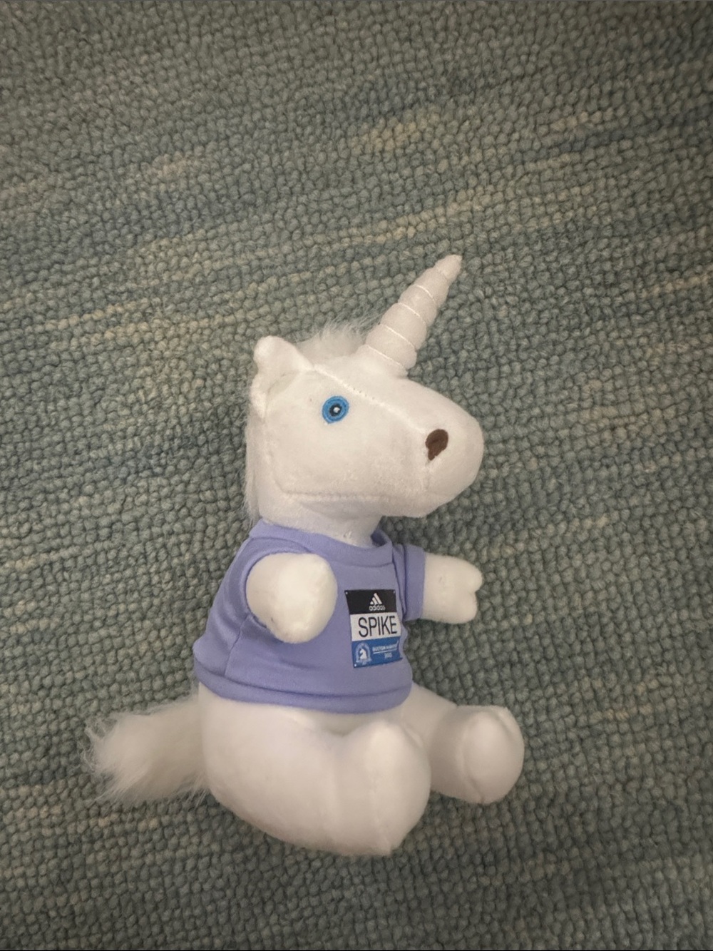 Plush Unicorn Pet Toy - White and Lavender